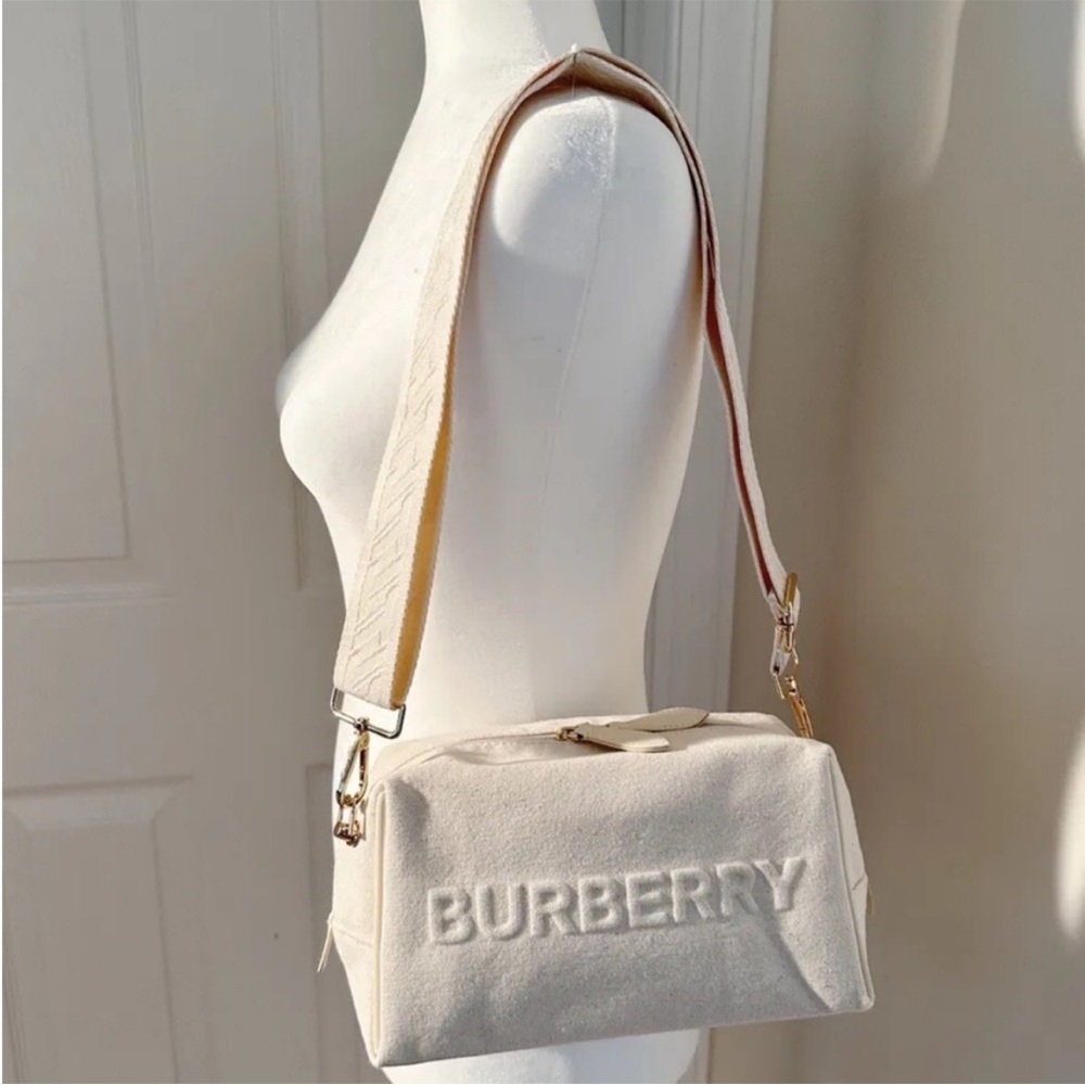 Burberry Black Crossbody Bag with Checkered Strap - Picture 9 of 9